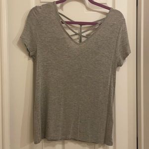 SO strappy gray t-shirt